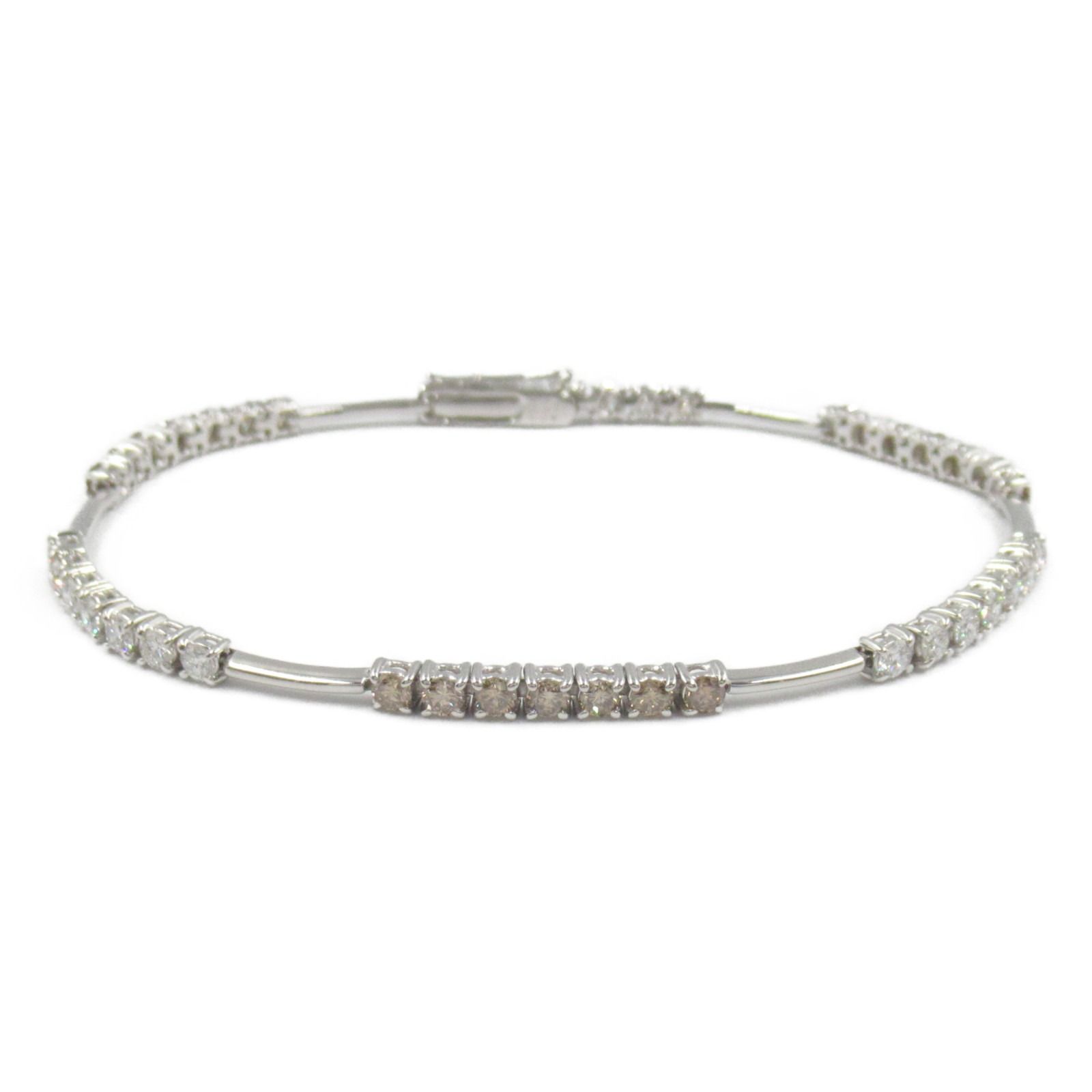 ジュエリー JEWELRY ブレスレット ダイヤモンド ブレスレット 腕回17.5㎝ K18WG ホワイトゴールド ダイヤモンド ブレスレット レディース Used A