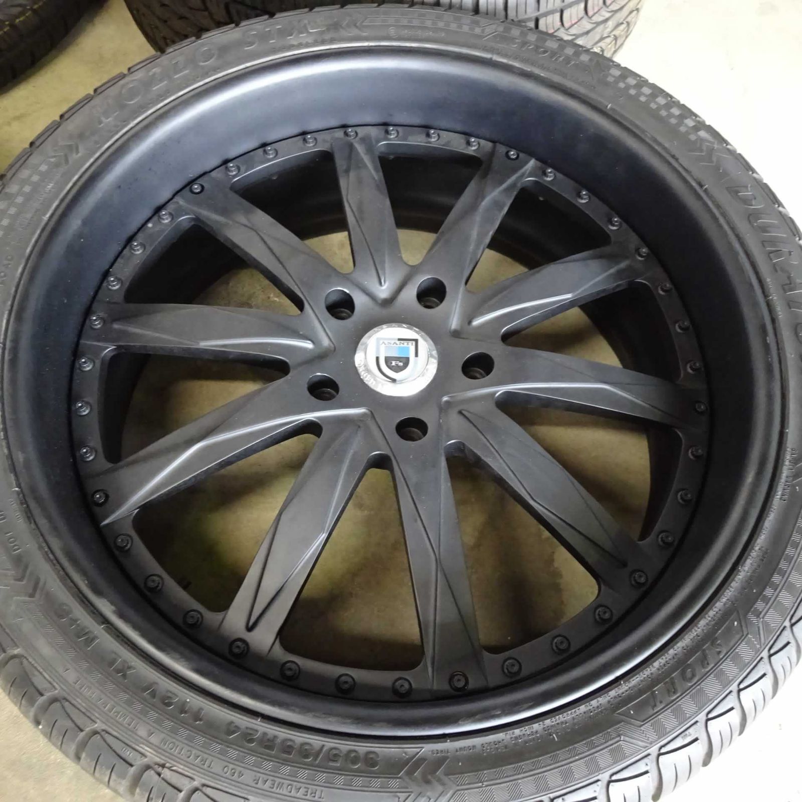 夏4本 会社宛 305 35R24×10J 112V ネオリン ネオスポーツSTX アシャンティ アルミ ランクル PCD150 チューナサイズ NO B6730