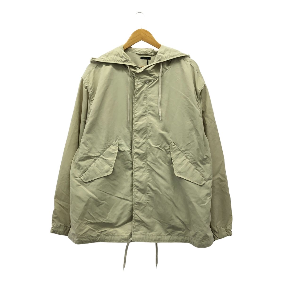 LENO | リノ | SHORT HOODED COAT ナイロン ジップ ジャケット | 3 | ベージュ | レディース