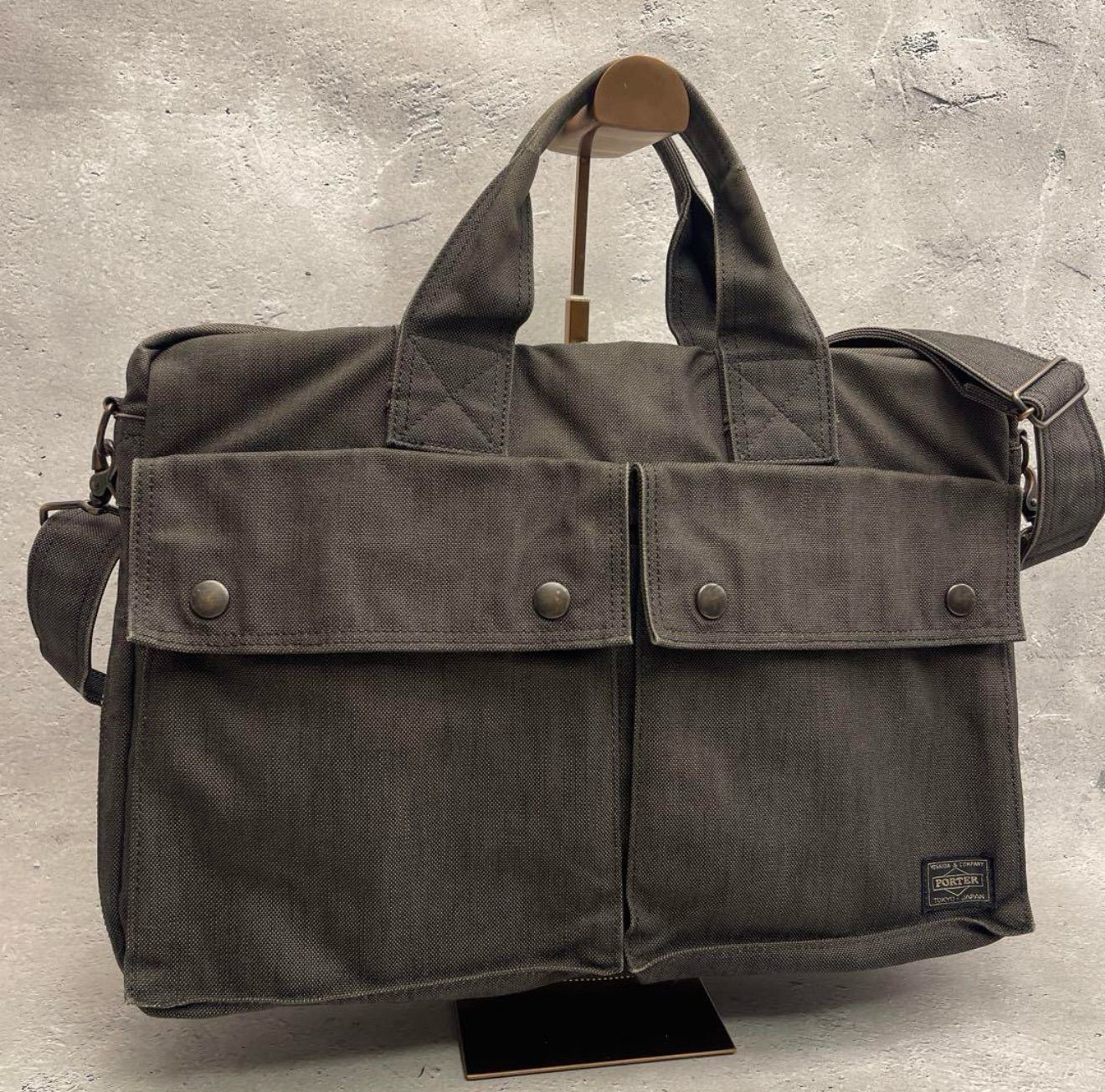 PORTER ポーター スモーキー ビジネスバッグ グレー