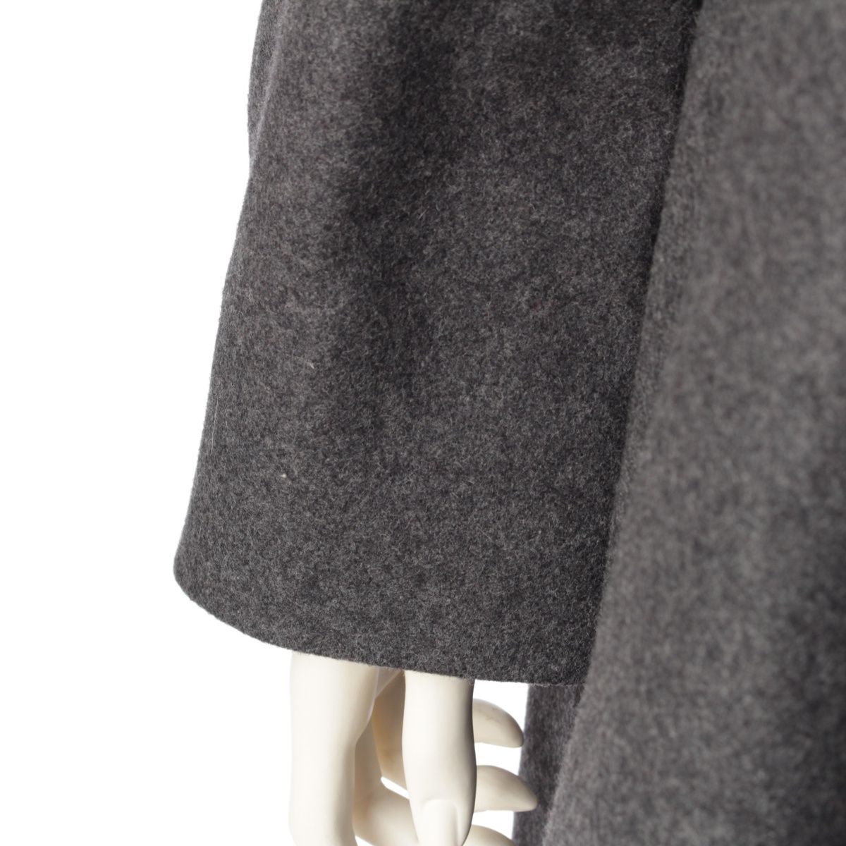 エムエムシックス ウール フロント ジップアップ コート アウター  