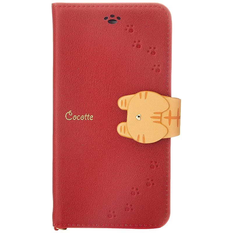新品　NATURAL design iPhone8/7/6s/6兼用手帳型ケース Cocotte Red iP7-COT04 143×77×17mm