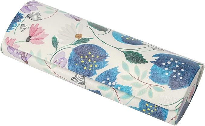 【在庫処分】パール(Pearl) 眼鏡ケース Anna Emilia ハード 花柄 北欧 デザイン AE-5 ホワイト