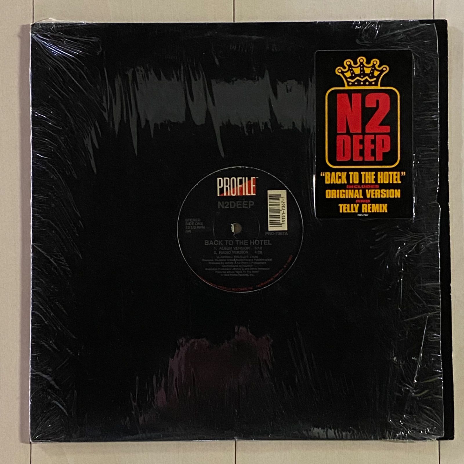 N2DEEP / BACK TO THE HOTEL 12インチ シングルragsrecords - ヒップ 