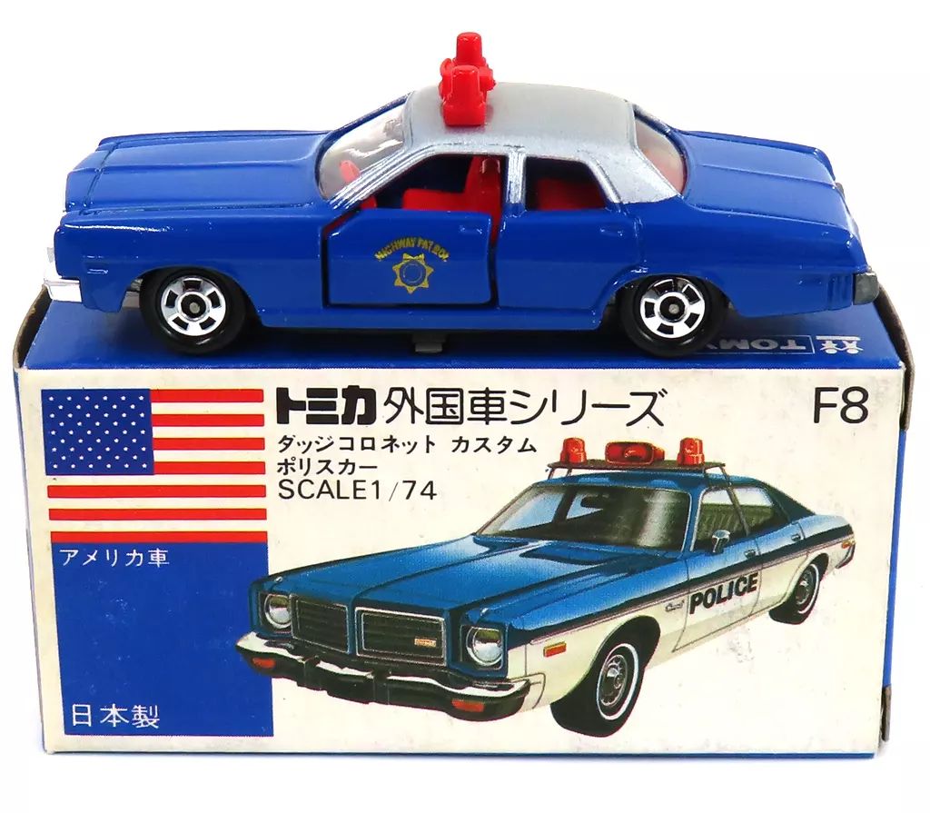 中古】ミニカー 1/74 ダッジコロネット カスタム ポリスカー
