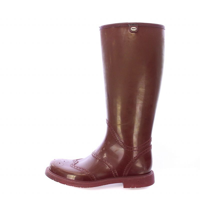 グッチ GUCCI レインブーツ ロングブーツ 長靴 雨靴 ラバー グッチ GUCCI レインブーツ ロングブーツ 長靴 雨靴 ラバー
