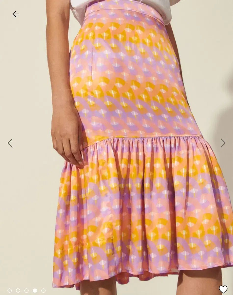 Sandro SANDRO サンドロ ウーブン グラフィック スカート 0