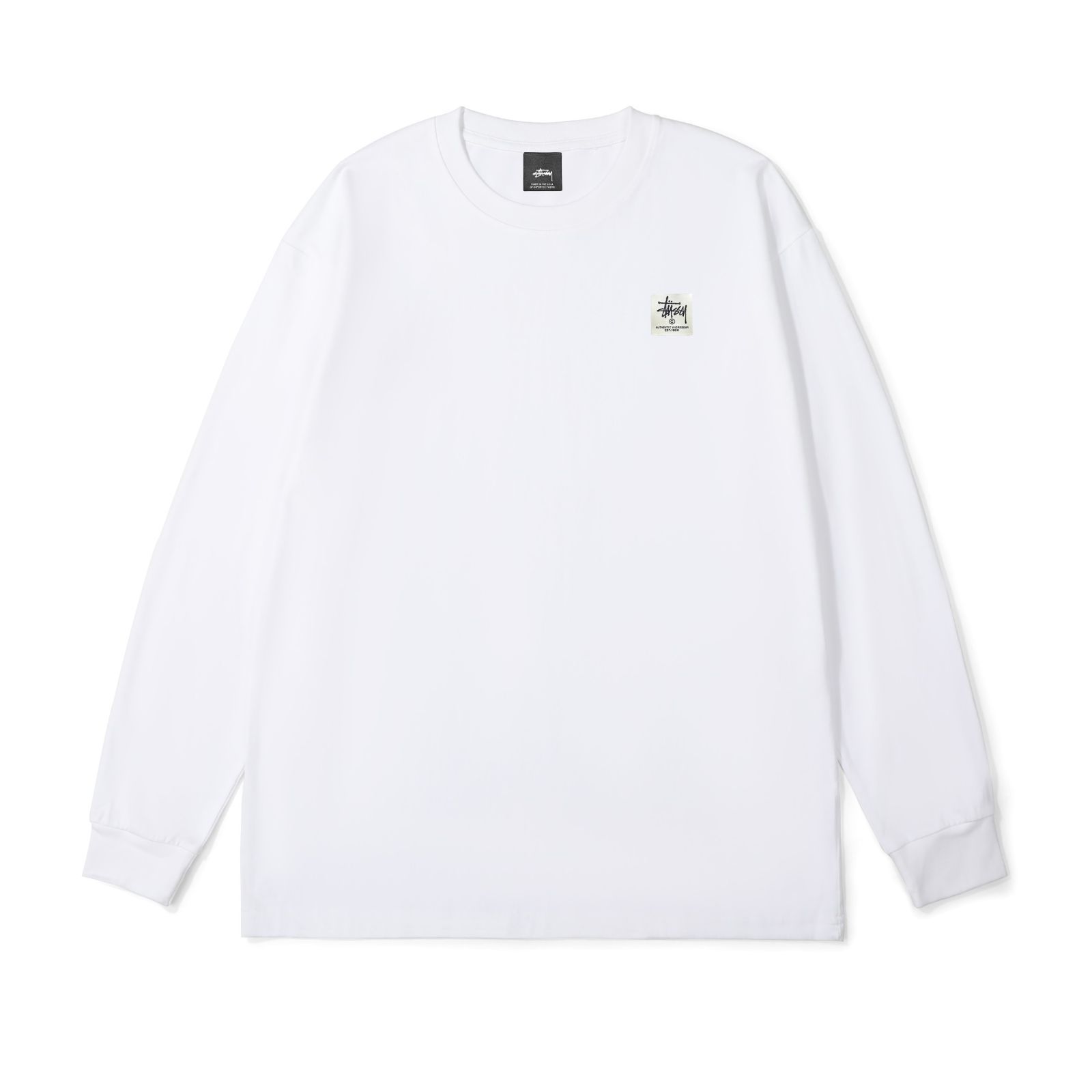 STUSSYシュトゥットシークラシックラベル綿長袖Tシャツ