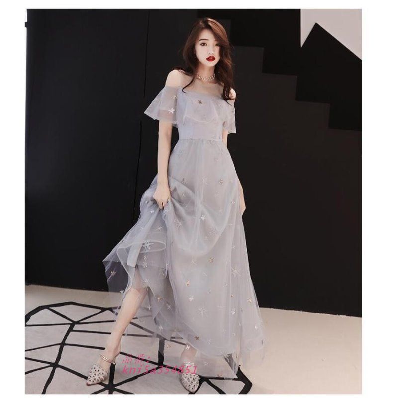 ウエディングドレス ロングドレス パーティードレス 10代 20代 30代40代 謝恩会 お呼ばれ 二次会 Aラインワンピース 披露宴 成人式 kni5a354851