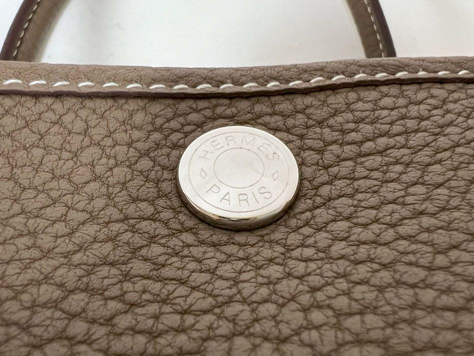 HERMES エルメス ガーデンパーティTPM トートバッグ ネゴンダ エトープ レザー B刻印 超美品
