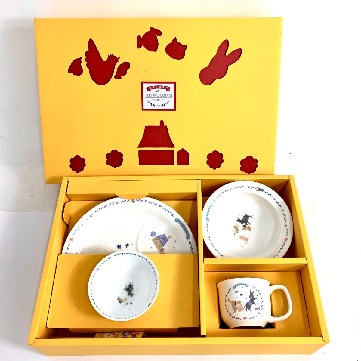 Narumi ナルミ 幼児セット B 食器セット ブレーメン|No.7980-33139 ホワイト 240001135958