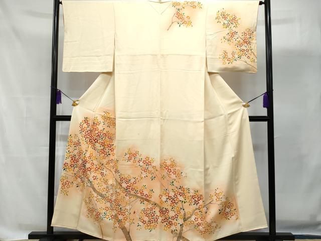 平和屋着物○訪問着 松文 たたき染め 金彩 正絹 逸品 AAAZ3211np