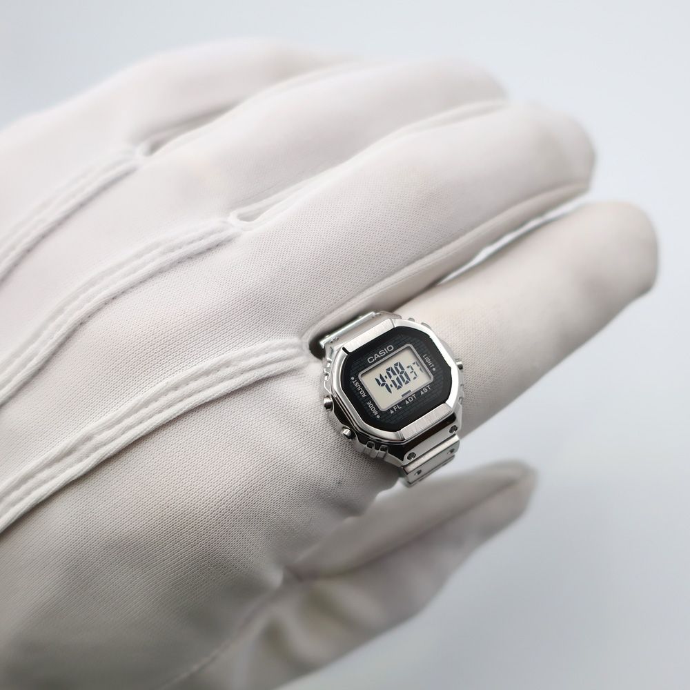 新品未使用☆CASIO リングウォッチ CRW-001 シルバー CRW001-1 | Casio Ring Watch