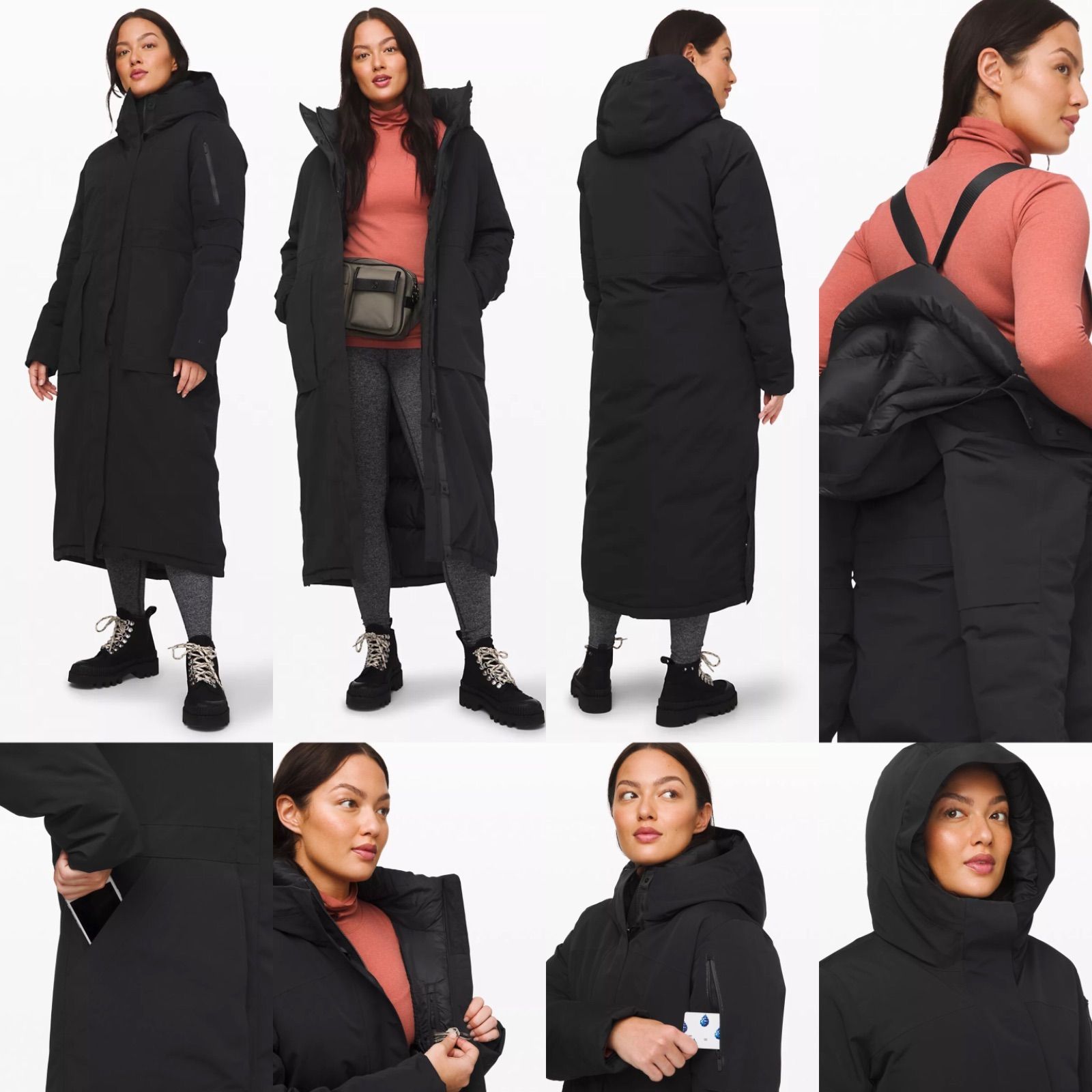 Lululemon ダウンジャケット　サイズ4 ON様専用 新品 ルルレモン ダウンジャケット 黒 サイズ4 S
