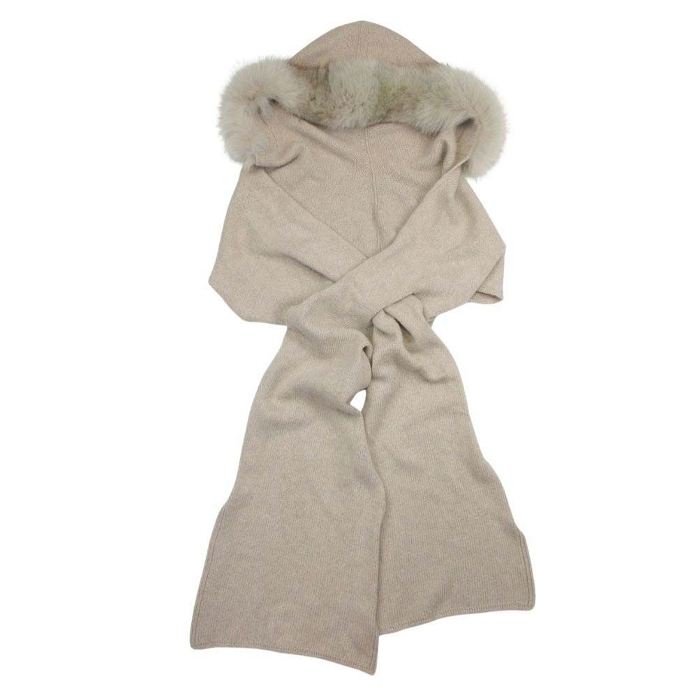 ■美品■マックスマーラ MAX MARA 現行ベージュタグ フォックスファー 新品同様 Max Mara マックスマーラ 白タグ フォックスファー