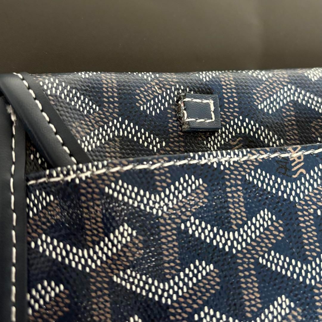 ゴヤール　ポーチ　極美品　サンルイポーチ 極美品 ゴヤール GOYARD サンルイ 付属 ポーチ ネイビー