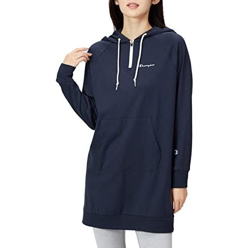 チャンピオン(Champion) フーディーロングシャツ CW-SS415 レディース ネイビー Lサイズ