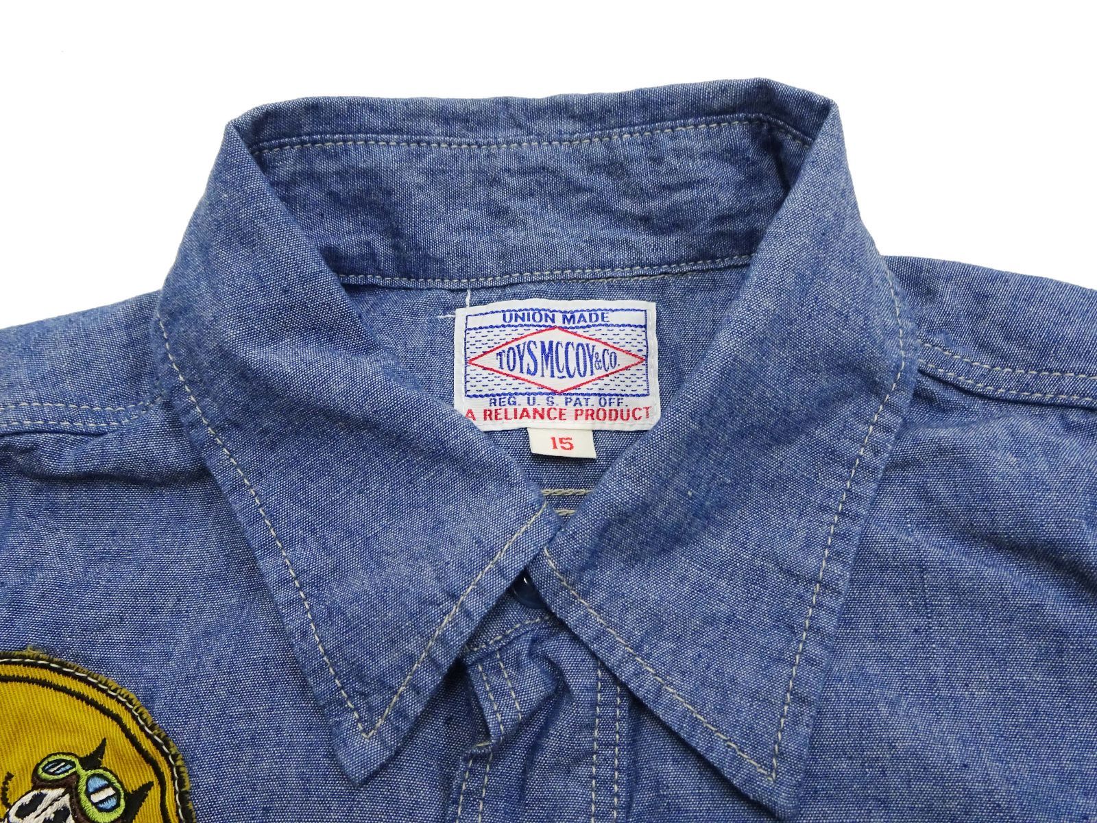 ジョーマッコイ　シャンブレーシャツ　ウエアハウス　デニム　Tシャツ　マッコイ TOYS McCOY トイズマッコイ 長袖 シャンブレー ワーク シャツ