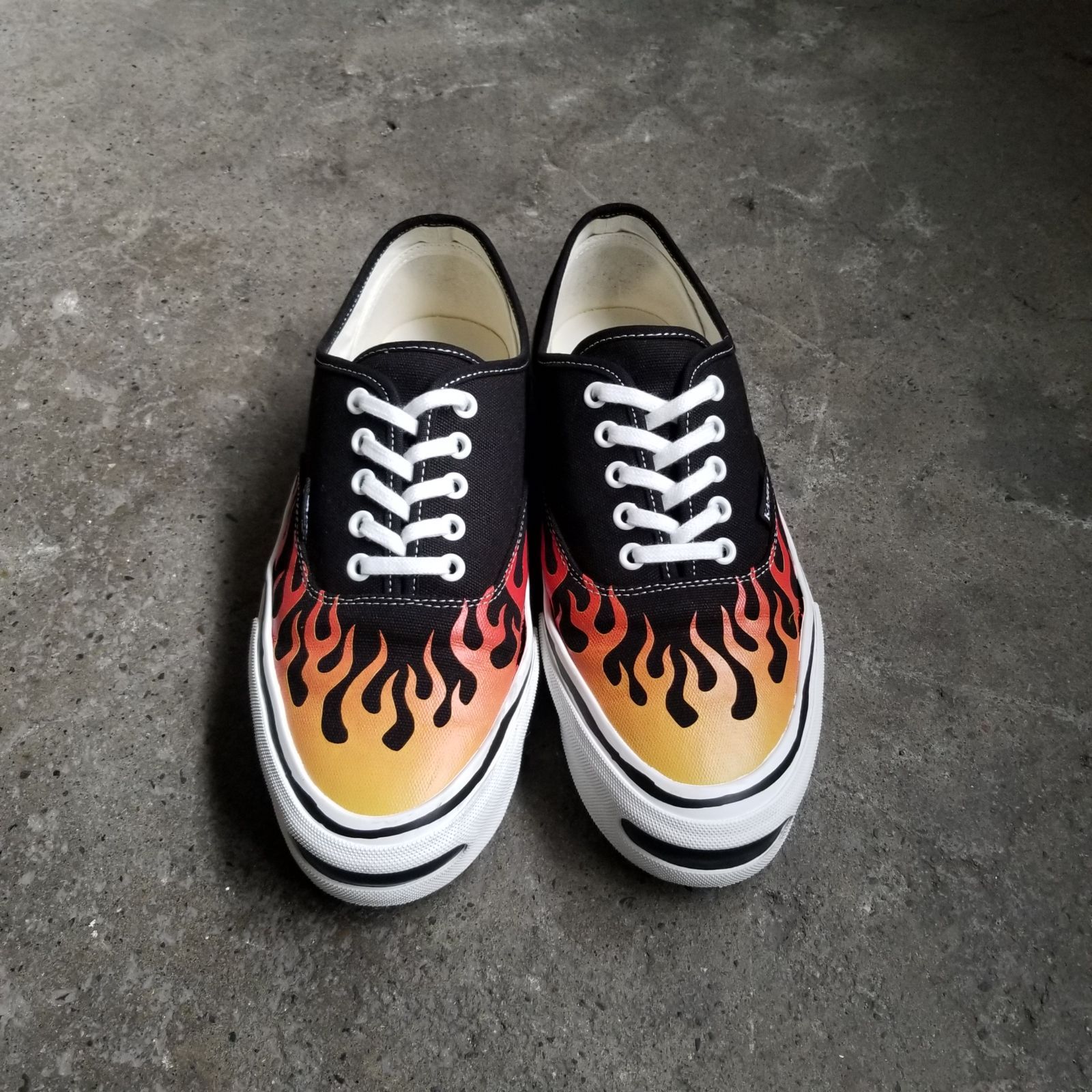 KAMIYA 25ss HERC FIRE PATTERN VULCANIZED SNEAKER 43 カミヤ