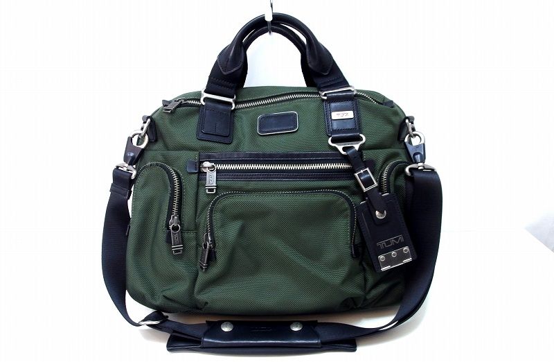 【希少品】Tumi トゥミALPHA BRAVO メッセンジャー2way　カーキ 希少品】Tumi トゥミALPHA BRAVO メッセンジャー2way カーキ