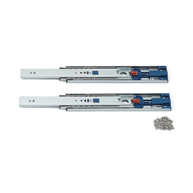 SUGATSUNE スガツネ工業 スライドレール 4670 セルフ＆ソフトクロージング機構付 PAT 190-021-265 4670-250 | 建築金物 家具金物 部品 金具 金物 部品交換 スライドレール ソフトクローズ 静か ゆっくり閉まる 取付金具 