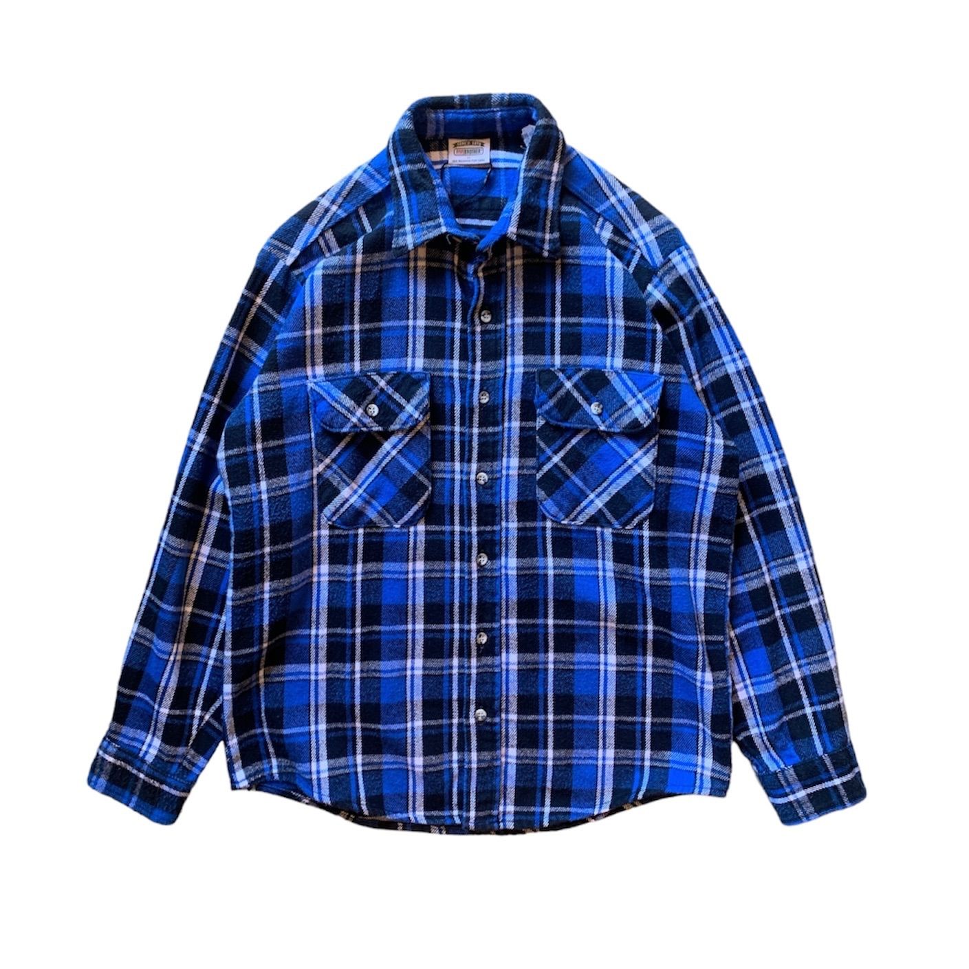 90s USA製 fivebrother ファイブブラザー ネルシャツ L 90s Five