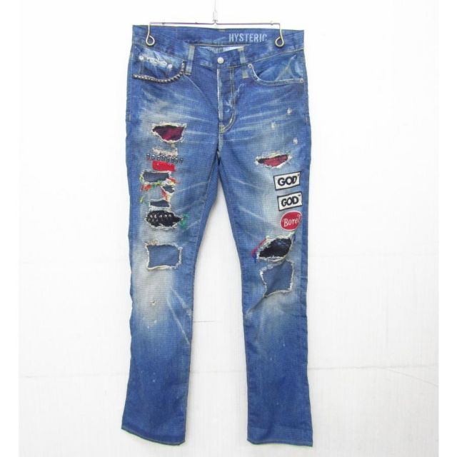 HYSTERIC GLAMOUR ヒステリックグラマー KINKY 転写ストレッチパンツ  