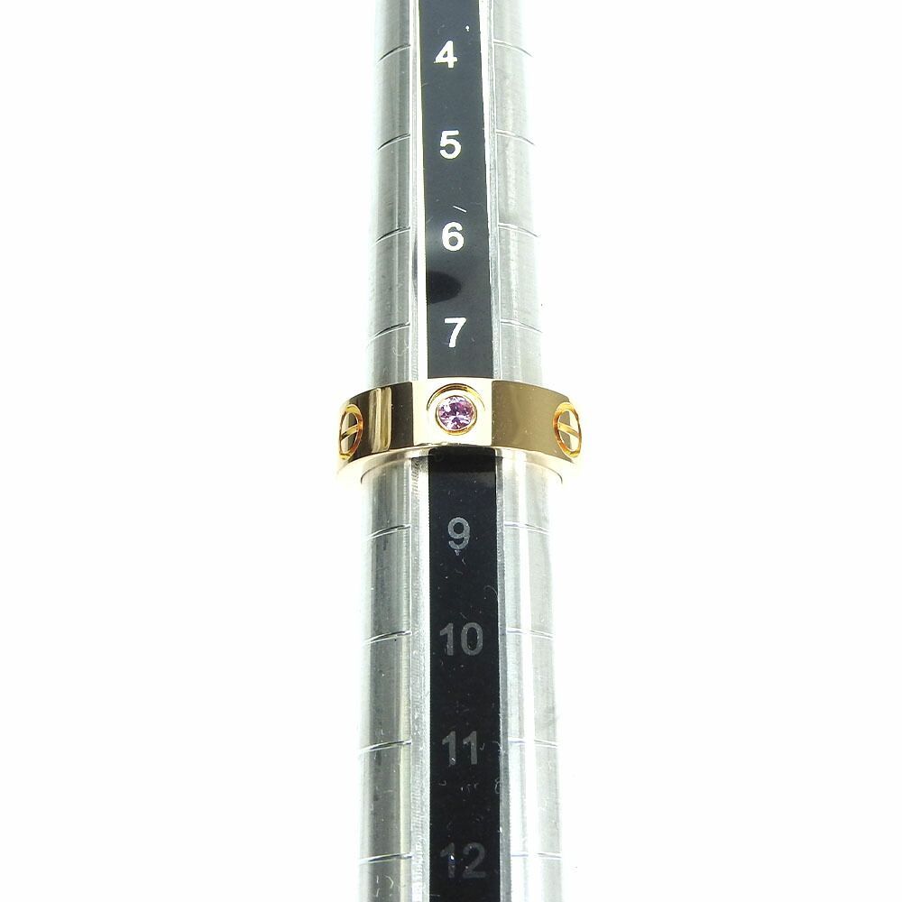 中古】カルティエ 指輪 ラブリング 48号 日本サイズ約8号 ピンク