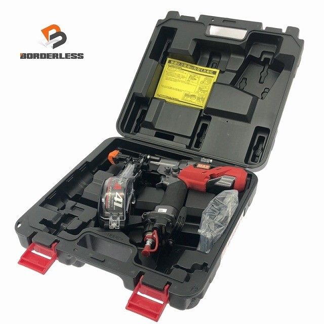 MAX マックス ねじ打機 ターボドライバ HV-R41G6 D -G 4モード搭載 エアダスタ機構 ケース付き ビス打ち機 グレー117175