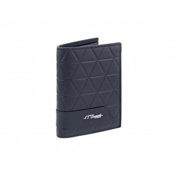 S.T. Dupont エス テー デュポン ファイヤーヘッド 2つ折りバーティカルウォレット 2cc ブルー 161611