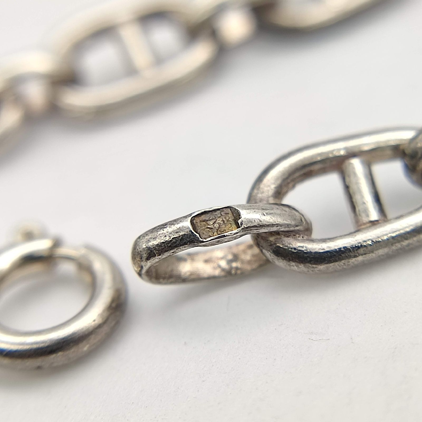 美品】Tiffany ティファニー アンカーチェーンブレスレット シルバー
