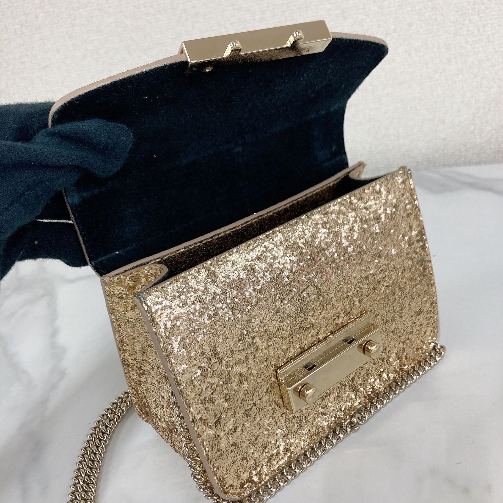 ＋FURLA フルラ メトロポリス ショルダーバッグ メタリックゴールド【バッグ】【1】