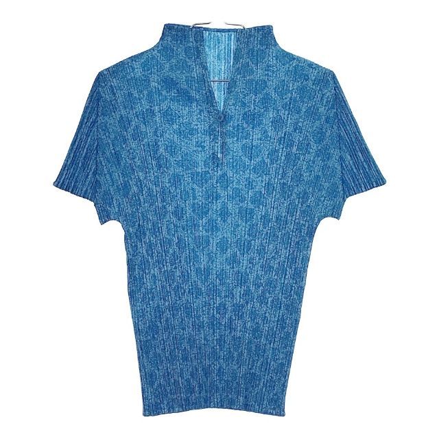 PLEATS PLEASE ISSEY MIYAKE プリーツ 総柄 PP73-JK102 半袖Tシャツ