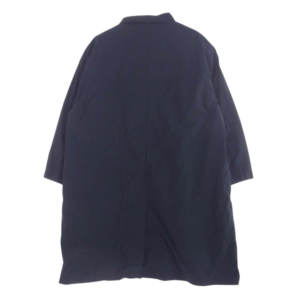 ATON エイトン CMAGBW0903 Ventile nylon balmacaan coat フリースライナー付き ベンタイル ナイロン  バルマカーン ステンカラーコート ネイビー系【美品】【中古】 - メルカリ