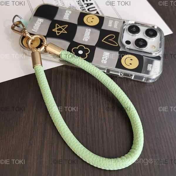 男性と女性の革の手首のロープ 携帯電話のストラップ 取り外し