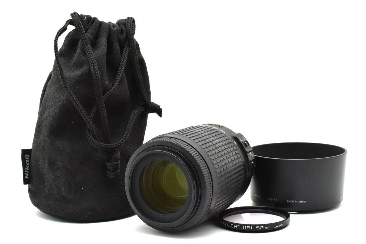 | 動作保証 Nikon ニコン AF-S DX NIKKOR 55-200mm F4-5.6 G ED VR フード付き 4602_95_60