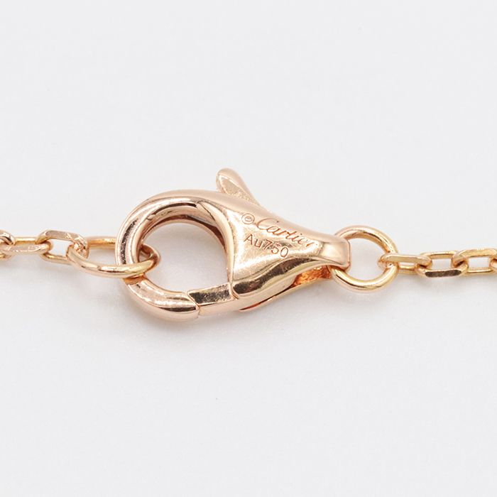 CARTIER カルティエ ジュストアンクル ネックレス ダイヤモンド ピンク  