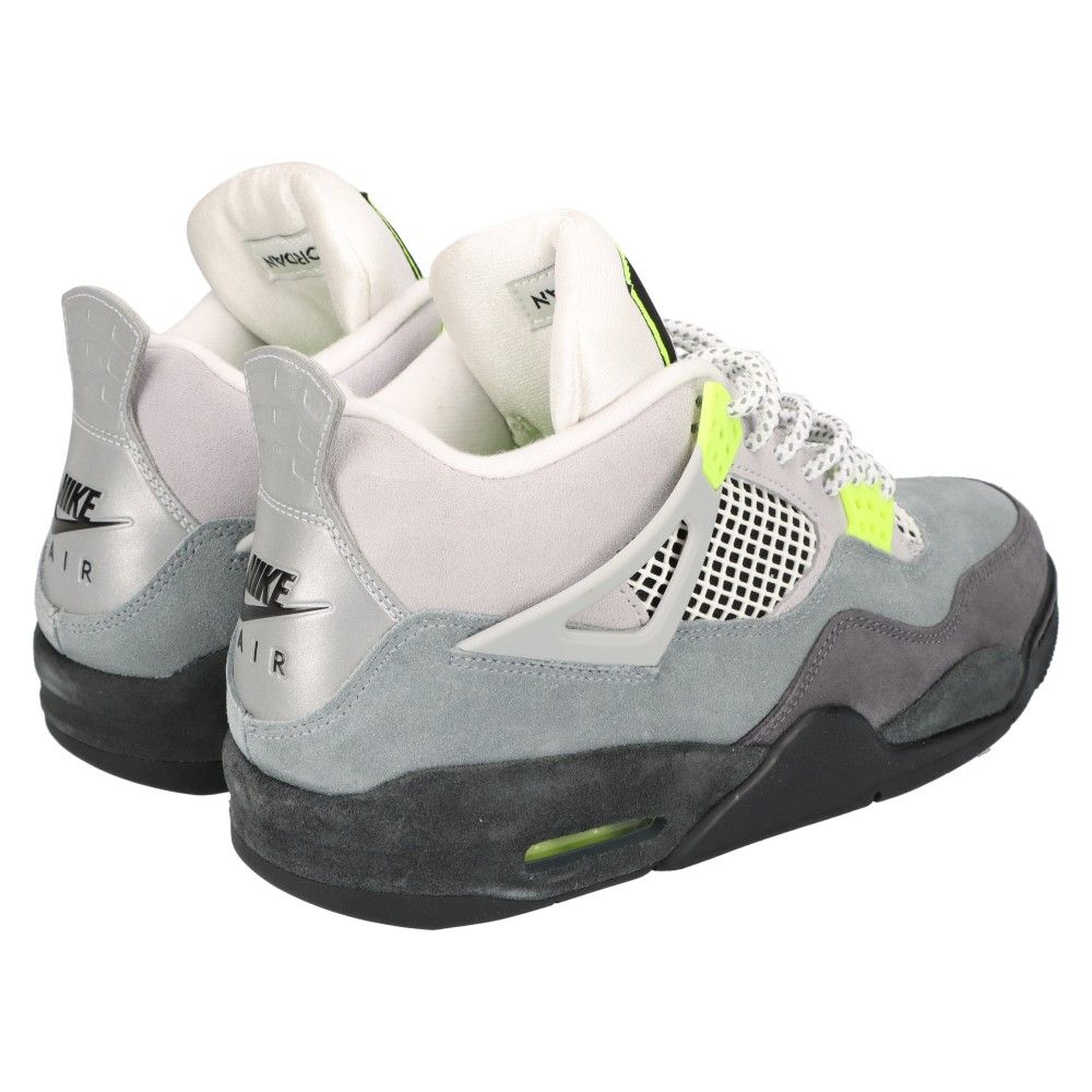 NIKE (ナイキ) AIR JORDAN 4 RETRO LE NEON エアジョーダン4 レトロ ネオン ハイカットスニーカー グレー/イエロー  US9.5/27.5cm CT5342-007 - メルカリ