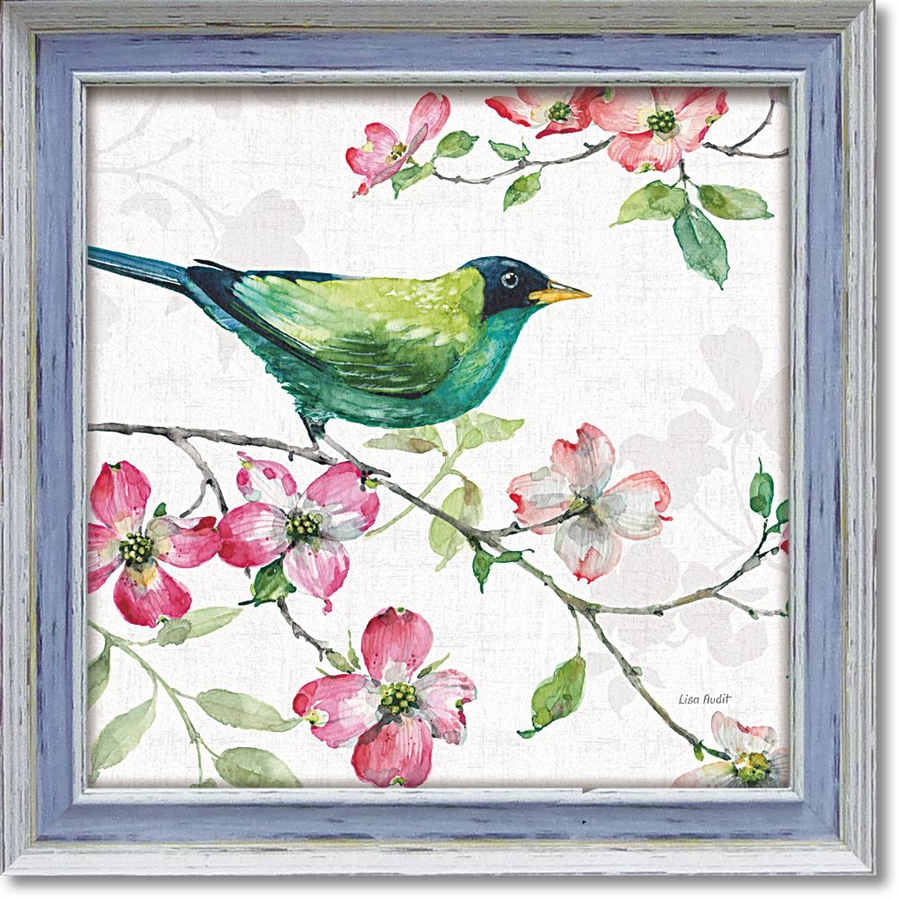 癒しの水彩画1023 garden a4サイズ 額縁 アンティーク