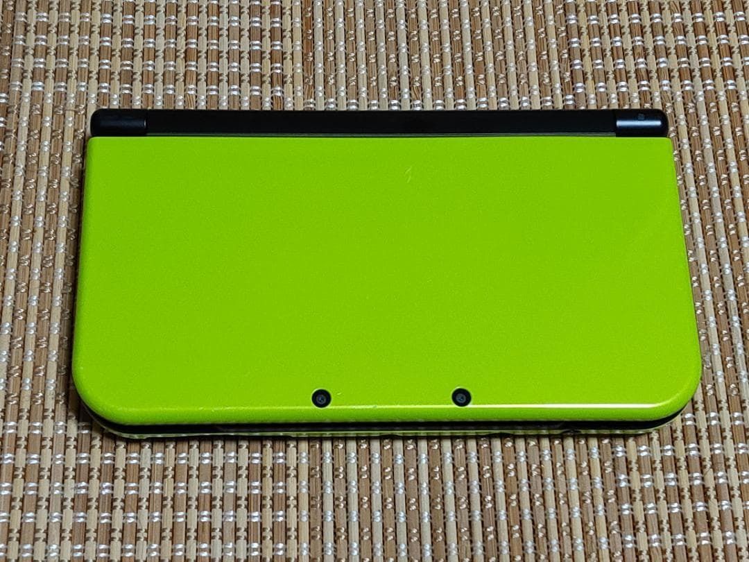 本体のみ New3DSLL ライム×ブラック F