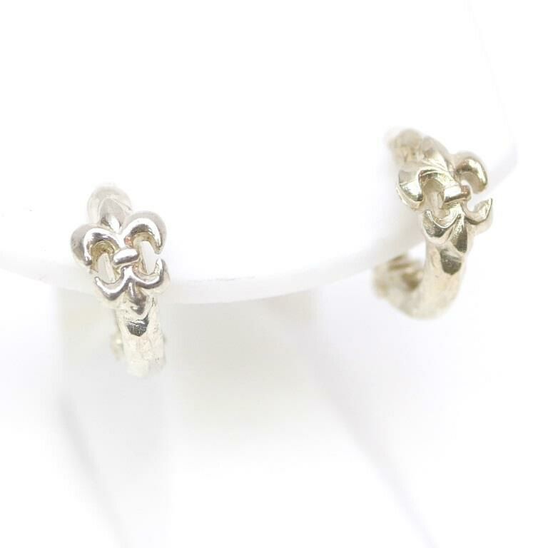 Loree Rodkin　シルバー フープピアス　スカル TINY SKULL HINGED HOOPS Silver PIERCED EARRINGS（ピアス