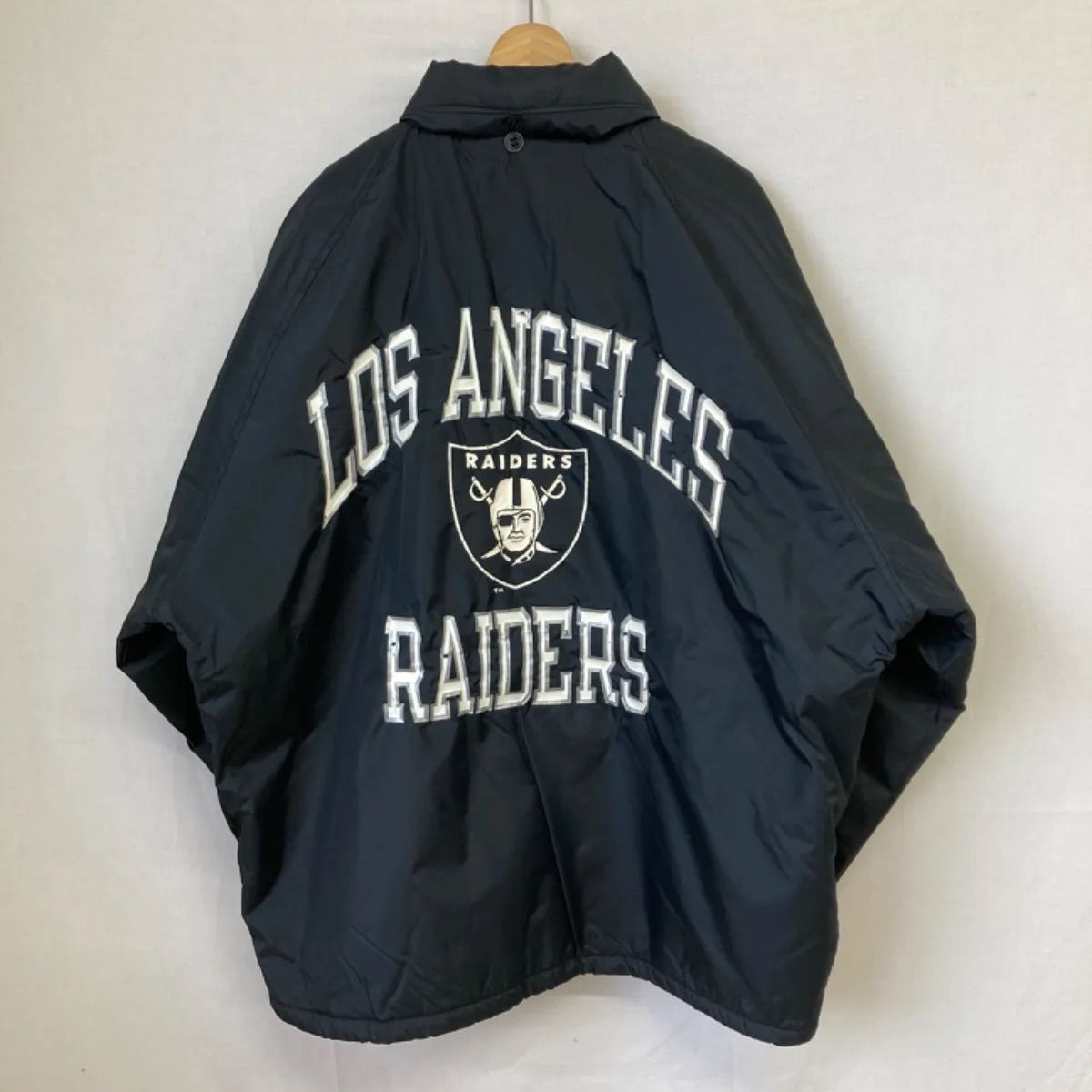 Champion チャンピオン LOS ANGELES RAIDERS レイダース ジャケット フード フーディー ジップアップ ボア ブラック 黒 アメリカ製 USA M