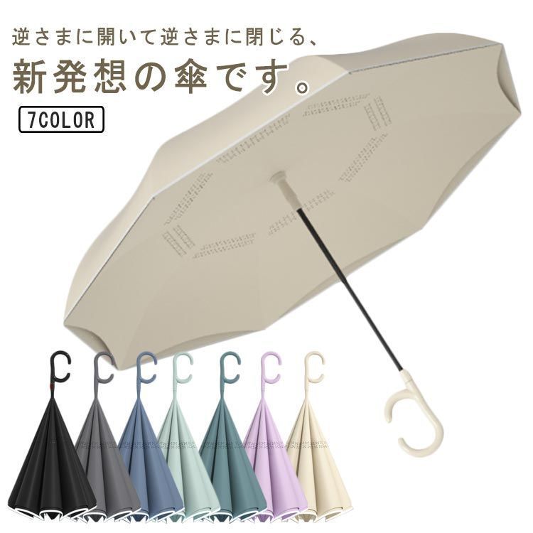 メンズ 2重構造 レディース 逆さ傘 耐風 8本骨 ギフト 雨傘 UVカット 紫外線カット 丈夫 自立する傘 梅雨対策 傘 かさ 撥水 カサ 車用傘 逆向き 晴雨兼用 逆折り式傘 二重傘 半自動開閉#cjfj144384