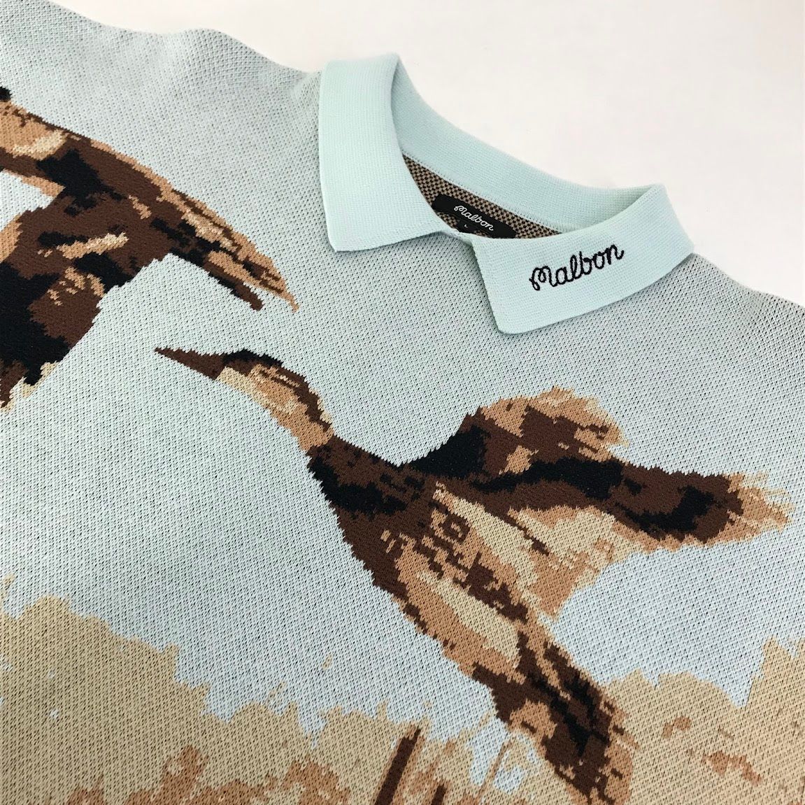 【新品】MALBON キャラクター刺繍セーター Mサイズ　マルボン 新品】MALBON キャラクター刺繍セーター Mサイズ マルボン 即