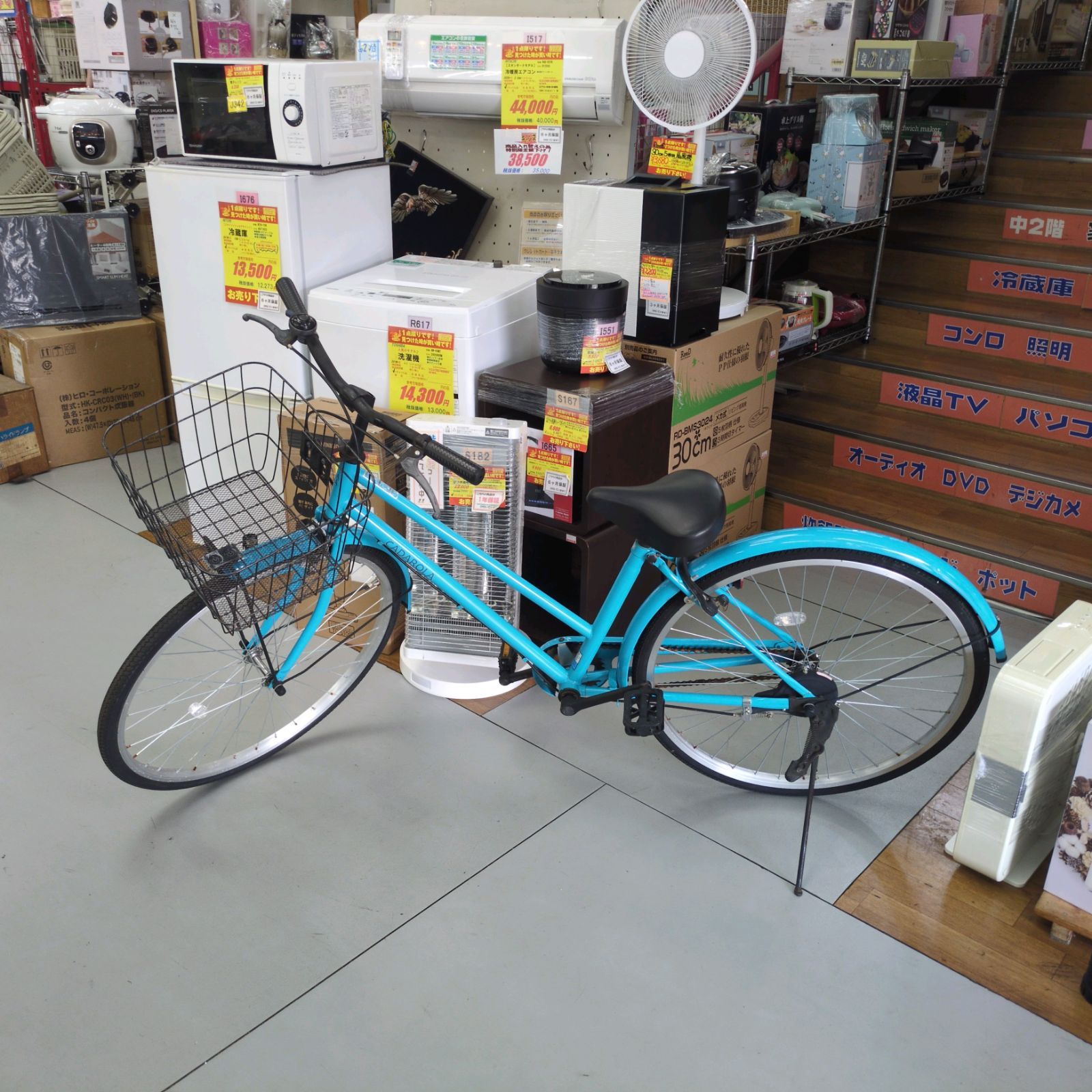 J 585 多少の小キズサビ使用感 軽快自転車 LEDダイナモ 26インチ