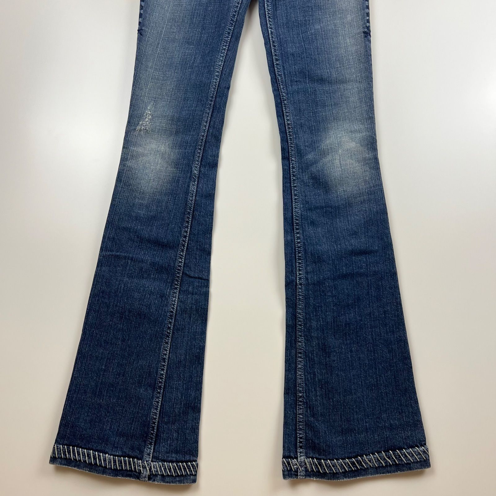 ファッション通販 安い DENIM ANTIK WIN2274 USA kpop grunge y2k denim bootcut stitch パンツ