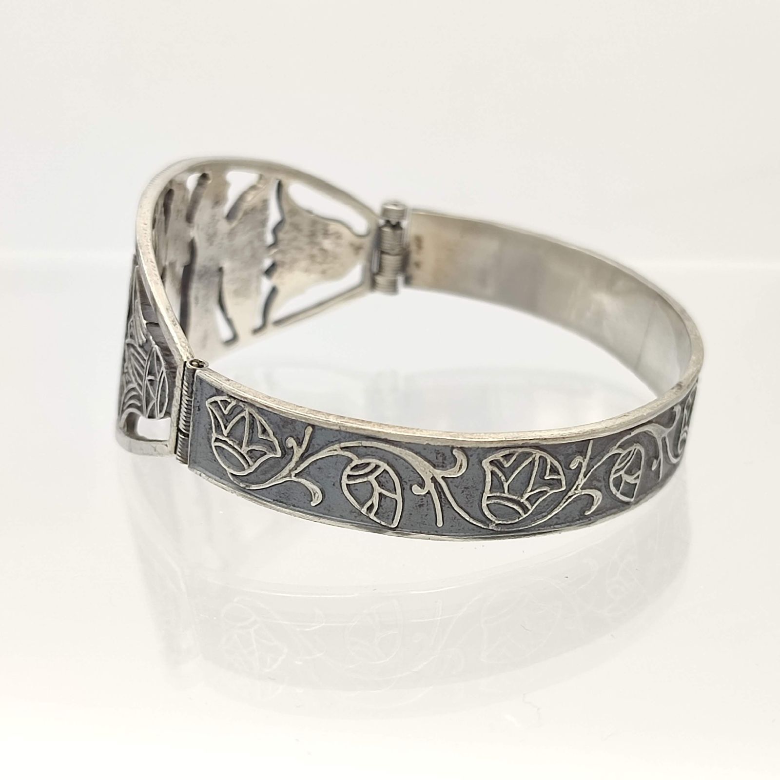 ヴィンテージ　バングルシルバー Vintage British Silver Bangle Bracelet イギリス ヴィンテージ