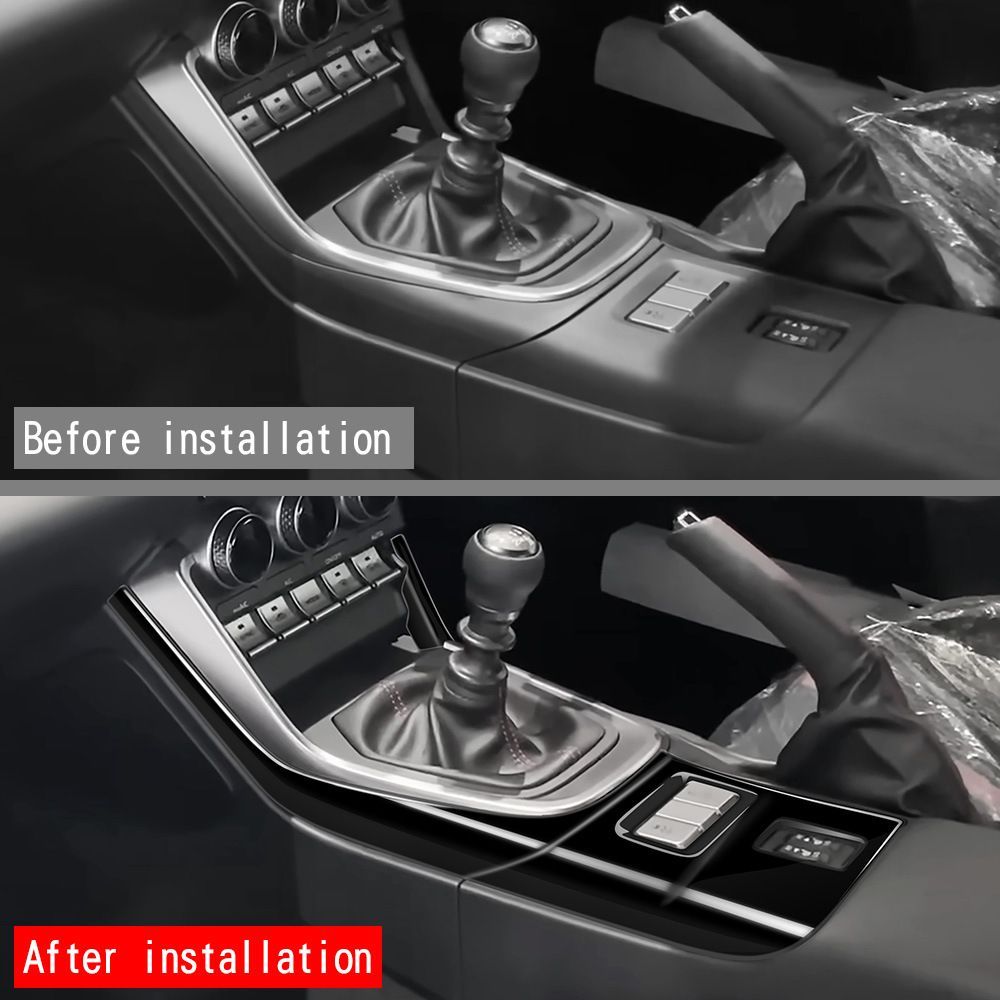 スバル BRZ ZD8 21年式対応 シフトパネル フレームカバー 内装ドレスアップ カーボン調 グロスブラック FFCRYSTALESIA_COM