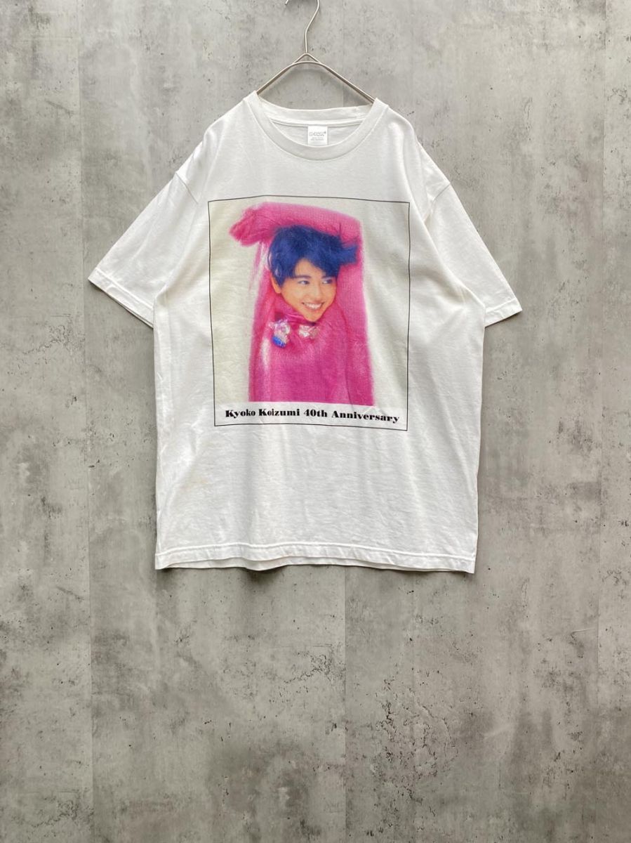 K4ON2 小泉今日子 40周年 プリント 半袖 Tシャツ sizeL|白 ◆◎レディース