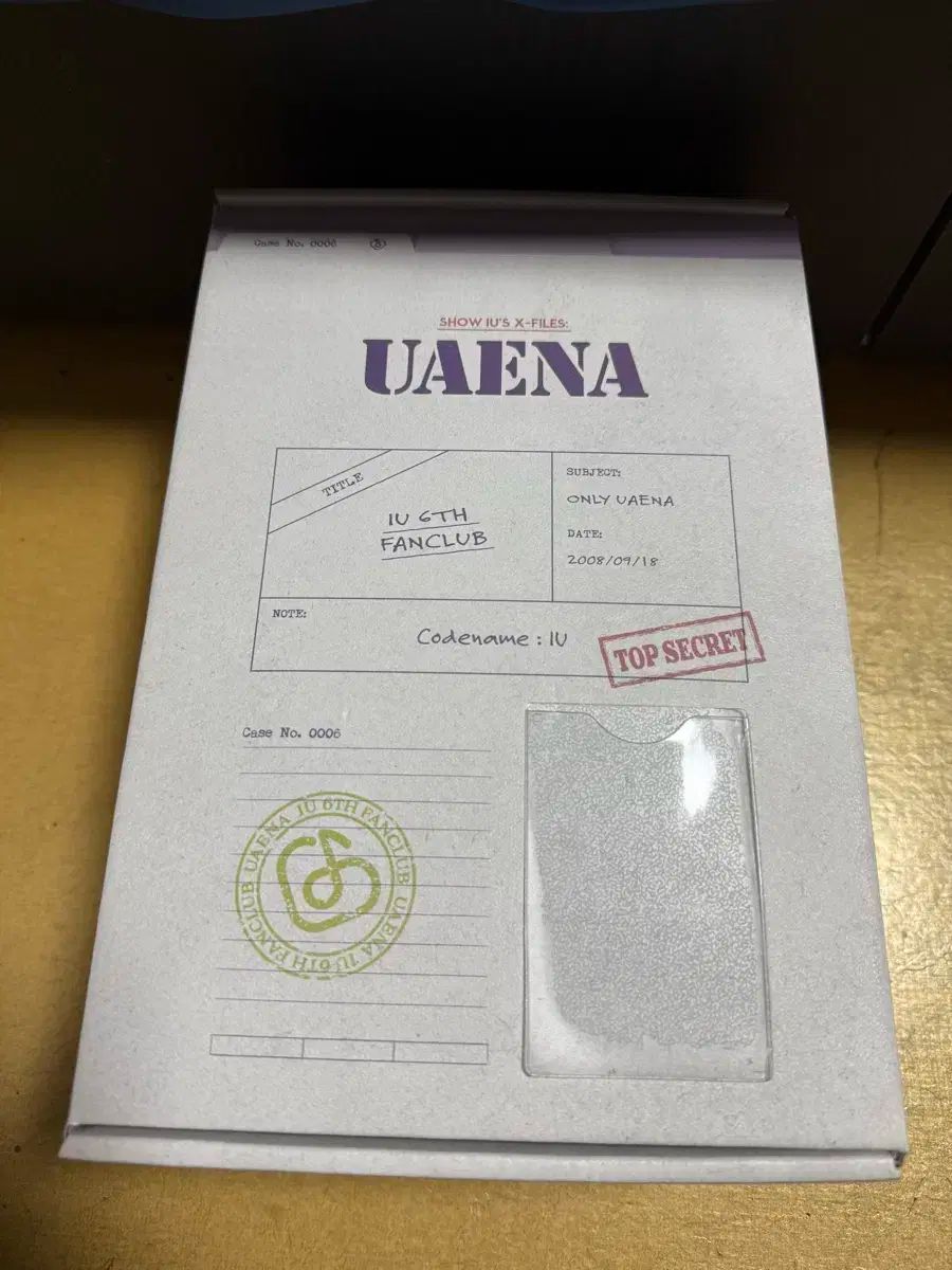 IU 6期 ファンクラブ 入会特典 UAENA ユエナ MD EDAM IU(アイユ) 6